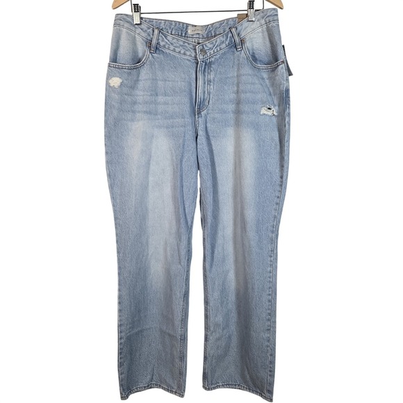 PacSun Denim - PacSun 90s Boyfriend Jeans Womens 33S Light Blue Distressed High Rise Relaxed